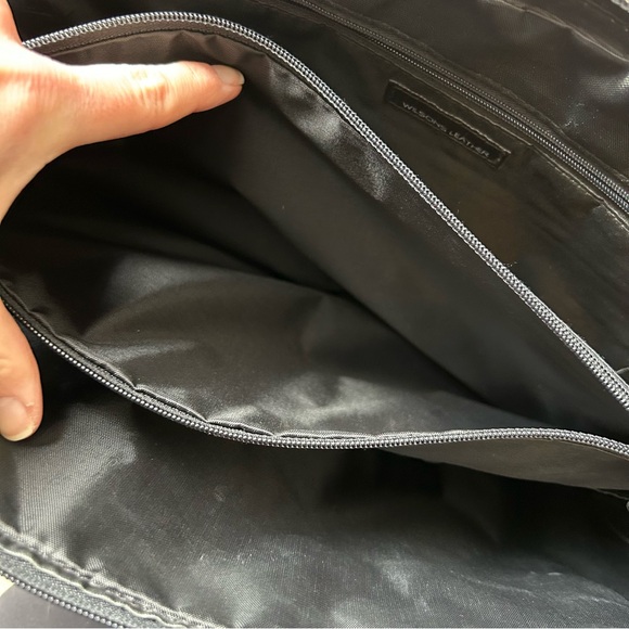 Wilsons Leather Black Computer Work Briefcase Bag - Picture 4 of 11